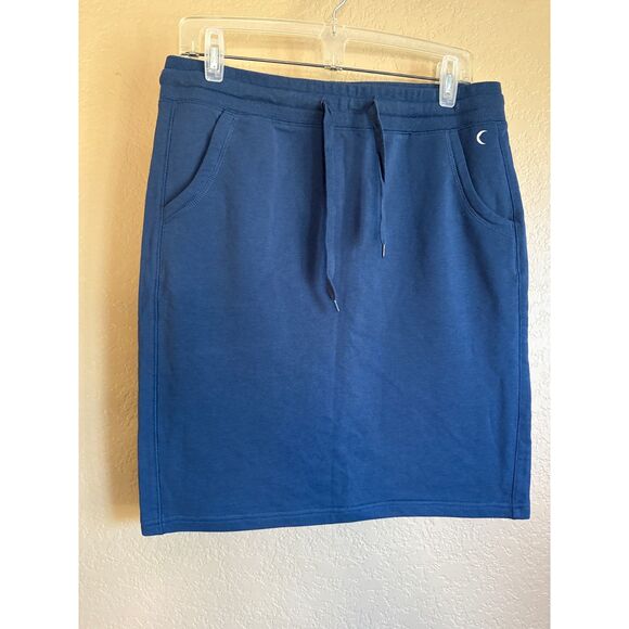 ZYIA Take Me Everywhere Pencil Skirt Dark Blue Athletic Pockets Womens XL - Picture 1 of 5